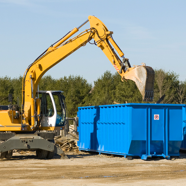 what size residential dumpster rentals are available in Augusta Georgia